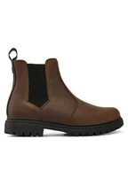 Botki męskie - Guess Sztyblety Sidney Beatles FMFSBE LEA15 Brązowy - miniaturka - grafika 1