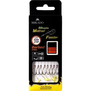 MIKADO Przypony 12P Method Plecionka PushStop Nr8 - Inne akcesoria dla wędkarzy - miniaturka - grafika 1