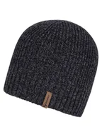 Czapki damskie - Ziener Czapka beanie "Indigu" w kolorze antracytowym - miniaturka - grafika 1