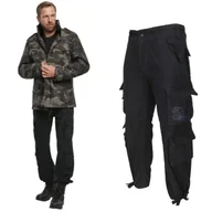 Odzież taktyczna i umundurowanie - Spodnie Długie Męskie BRANDIT Pure Vintage - Black 4XL - miniaturka - grafika 1