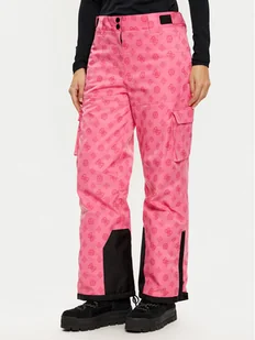 Guess Spodnie narciarskie W4PB60 WH0K0 Różowy Regular Fit - Spodnie narciarskie - miniaturka - grafika 1