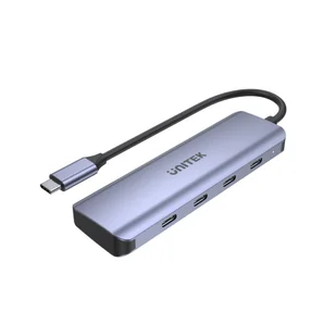 Unitek USB-C 3.1, 4 x USB-C, 5 Gbps H1107K - Adaptery i przejściówki - miniaturka - grafika 1