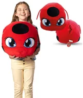 Maskotki i pluszaki - MIRACULUM BIEDRONKA I CZARNY KOT PODUSZKA MASKOTKA KWAMI TIKKI 40CM - miniaturka - grafika 1