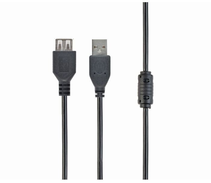 Vision USB 2.0 cable M/F 1.8m Black 84031 4751036840318