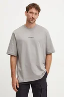 Koszulki męskie - G-Star Raw t-shirt bawełniany męski kolor szary z aplikacją - miniaturka - grafika 1