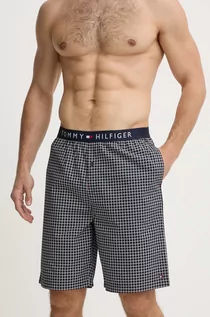 Piżamy męskie - Tommy Hilfiger szorty piżamowe męskie kolor granatowy wzorzysta UM0UM01765 - grafika 1