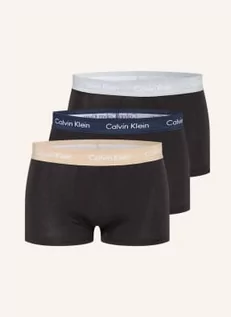 Majtki męskie - Calvin Klein Bokserki Cotton Stretch, 3 Szt. beige - grafika 1