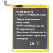 Baterie do telefonów - Bateria odpowiednia dla ZTE Blade V6, Li-Polymer, 3,8V, 2200mAh, 8,4Wh, wbudowana, bez narzędzi - miniaturka - grafika 1