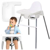 Krzesełka do karmienia - Krzesełko Artnico Tilio w/footrest białe podnóżek - miniaturka - grafika 1
