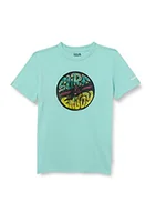 Koszulki dla chłopców - Hurley Hurley Hrlb Skull Beach Lenticular T-Shirt chłopięcy Tropical Twist 8-10J 984488 - miniaturka - grafika 1