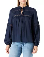 Bluzki damskie - ONLY Damska bluzka ONLJUNE LS TOP WVN, Navy Blazer, L, granatowy blezer, L - miniaturka - grafika 1