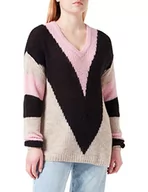 Swetry damskie - ICHI Damski sweter Ihorilla Ls, 142305 / różowy Nectar, M - miniaturka - grafika 1