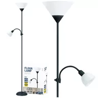 Lampy stojące - Platinet Lampa podłogowa FLOOR LAMP E27+E14 BLACK [45178] PFLF066B - miniaturka - grafika 1