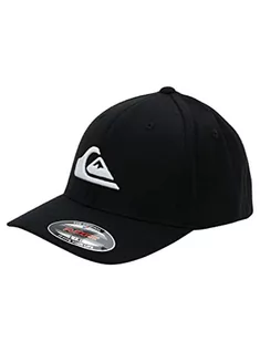 Czapki męskie - Quiksilver Flexfit czapka męska z daszkiem, góra i fala, czarna L/XL - grafika 1