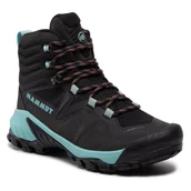 Buty trekkingowe męskie - Trekkingi MAMMUT - Sapuen High Gtx GORE-TEX 3030-04251-00575-1040 Black/Dark Frosty - miniaturka - grafika 1