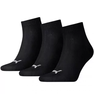 Skarpety Puma Unisex Quarter Plain 3pak 906978 (kolor Czarny, rozmiar 35-38) - Skarpetki damskie - miniaturka - grafika 1