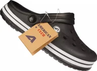 Buty dla dziewczynek - American Club Męskie klapki basenowe NH-01/24 czarne 41 - miniaturka - grafika 1