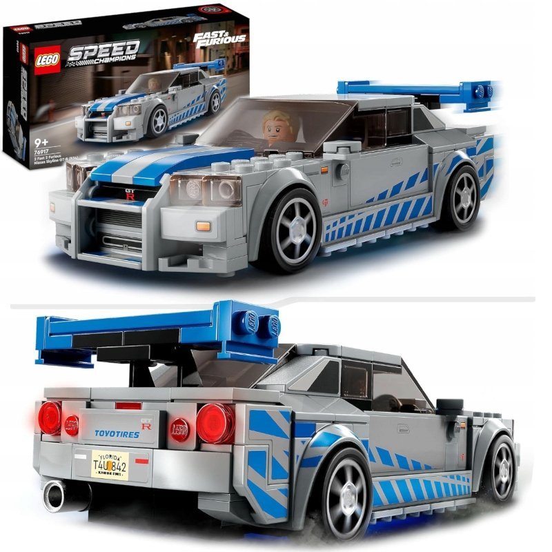 LEGO SPEED CHAMPIONS NISSAN SKYLINE PAUL WALKER SZYBCY I WŚCIEKLI R34 GTR