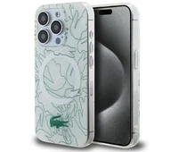 Etui i futerały do telefonów - Lacoste LCHMP15XUREH Hardcase Double Layer Repeat MagSafe do iPhone 15 Pro Max Biały - miniaturka - grafika 1