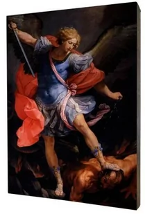 Obraz religijny na desce lipowej, Archanioł Michał - Ikony i obrazy sakralne - miniaturka - grafika 1