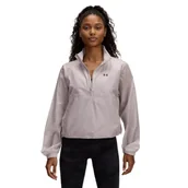 Kurtki damskie - Damska kurtka treningowa Under Armour UA Rival Woven HZ Anorak - beżowa - miniaturka - grafika 1