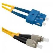 Kable światłowodowe - Qoltec Patchcord światłowodowy SC/UPC - FC/UPC | Singlemode | 9/125 | G652D | Duplex | 1m (0NC) - miniaturka - grafika 1