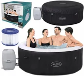 Baseny ogrodowe - Rabino DMUCHANE SPA BASEN Z HYDROMASAŻEM 2-4 OS 180cm 120 DYSZY - miniaturka - grafika 1