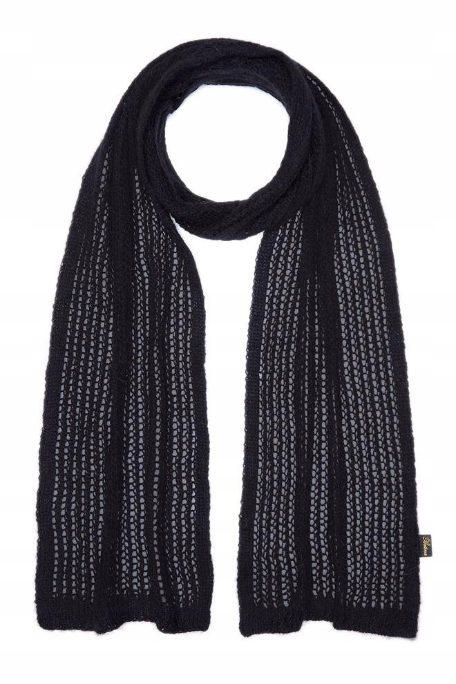 Szal damski z angory Lirio Czarny