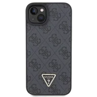 Etui i futerały do telefonów - Guess GUHCP15SP4TDSCPK iPhone 15 6.1" czarny/black hardcase Crossbody 4G Metal Logo - miniaturka - grafika 1