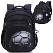 Plecaki szkolne i tornistry - PLECAK SZKOLNY TORNISTER MŁODZIEŻ POJEMNY PIŁKA FOOTBALL DO SZKOŁY [PLECAK23] - miniaturka - grafika 1
