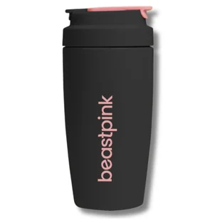2 x Kubek termiczny 500 ml Grey BeastPink ze stali nierdzewnej - GymBeam - Kubki termiczne - miniaturka - grafika 1