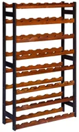 Regały - Drewniany regał na wino czarny + brąz A0-T90 - miniaturka - grafika 1