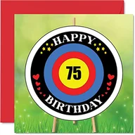 Kartki okolicznościowe i zaproszenia - Zabawne kartki urodzinowe na 75. urodziny dla mężczyzn i kobiet - docelowy wiek - kartka urodzinowa dla taty, mamy, pradziadka, dziadka, niani, babci, wujka, cioci, 145 mm x 145 mm kartki z - miniaturka - grafika 1