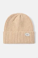 Czapki damskie - Pepe Jeans czapka WENEBA HAT kolor beżowy z grubej dzianiny PL040355 - miniaturka - grafika 1