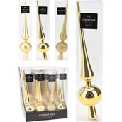 Ozdoby bożonarodzeniowe - Czubek na choinkę 27 x 6 cm złoty - miniaturka - grafika 1