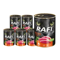 Mokra karma dla kotów - Dolina Noteci RAFI Cat Adult z kaczką 12 x 400g 53515-uniw - miniaturka - grafika 1