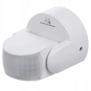 Czujnik ruchu Pir na podczerwień IP65 biały zasięg 12m 800/1200W MCE468 W - Akcesoria do oświetlenia - miniaturka - grafika 1