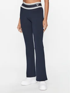 Guess Spodnie dresowe V3BB09 KBCK2 Granatowy Regular Fit - Spodnie sportowe damskie - miniaturka - grafika 1