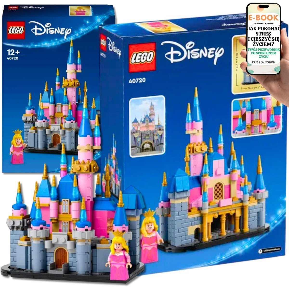 LEGO DISNEY ZAMEK ŚPIĄCEJ KRÓLEWNY 40720 - Zbuduj Własną Bajkę z Księżniczką Aurorą KLOCKI PREZENT + EBOOK-1