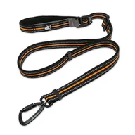 Smycze dla psów - Smycz regulowana dla psa Truelove Urban pomarańczowa - miniaturka - grafika 1