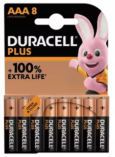 Duracell Plus MN2400 AAA, Alkaline, 8 pc(s) - Baterie i akcesoria - miniaturka - grafika 1