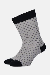 Skarpety Szare we Wzór - Skarpetki męskie - miniaturka - grafika 1