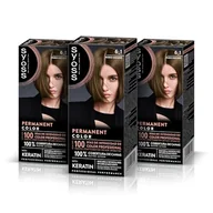 Farby do włosów i szampony koloryzujące - SYOSS Permanent Color 6-1 ciemny blond, farba do włosów i intensywna maska keratynowa, do profesjonalnego pokrycia siwych włosów, trwały kolor i intensywna pielęgnacja, opakowanie 3 szt - miniaturka - grafika 1