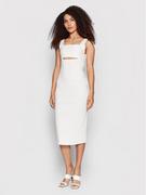 Sukienki - Victoria Victoria Beckham Sukienka codzienna Cut Out 1222KDR003590A Biały Slim Fit - miniaturka - grafika 1