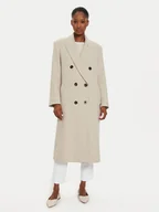 Płaszcze damskie - Marella Płaszcz wełniany Acacia 2423016014 Beżowy Regular Fit - miniaturka - grafika 1