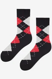Bawełniane męskie skarpetki w romby Rhombus Marilyn - Skarpetki męskie - miniaturka - grafika 1