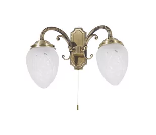 Rabalux Annabella 8632 Kinkiet dekoracyjny Oprawa Lampa ścienna 2x40W biały złoty - Lampy ścienne - miniaturka - grafika 1