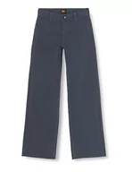 Spodnie damskie - Lee Damskie spodnie typu chinosy, proste, niebieski, 26W / 31L - miniaturka - grafika 1