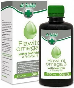 Dr Seidla Dr Seidel Flawitol Omega 3 z lecytyną 250ml - Suplementy i witaminy dla psów - miniaturka - grafika 3