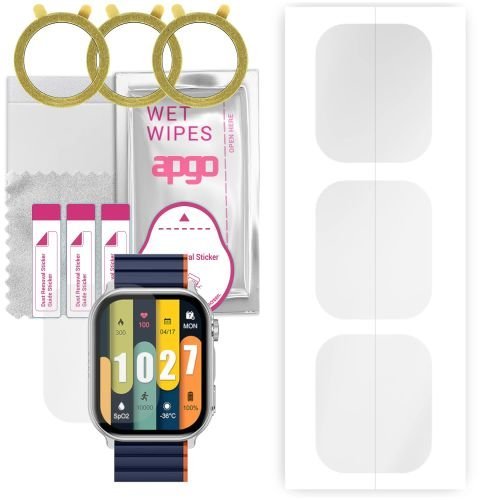 3x folia ochronna hydrożelowa do Kieslect Ks Pro - apgo Smartwatch Hydrogel Protection Ochrona na ekran smartwatcha